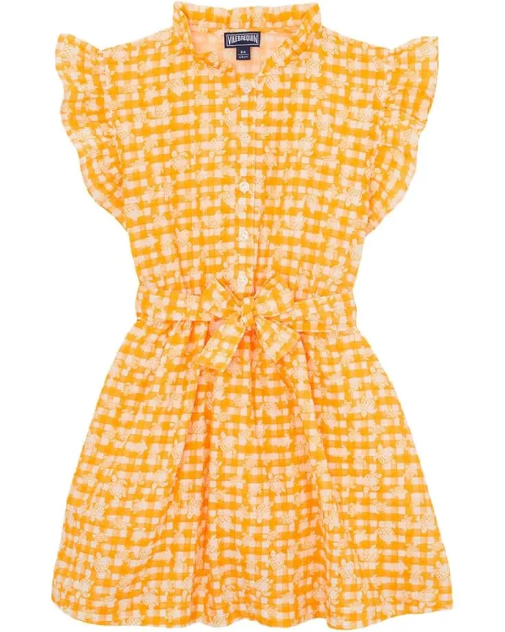 Cotton Dress Turtle Vichy (Toddler/Little Kid/Big Kid)