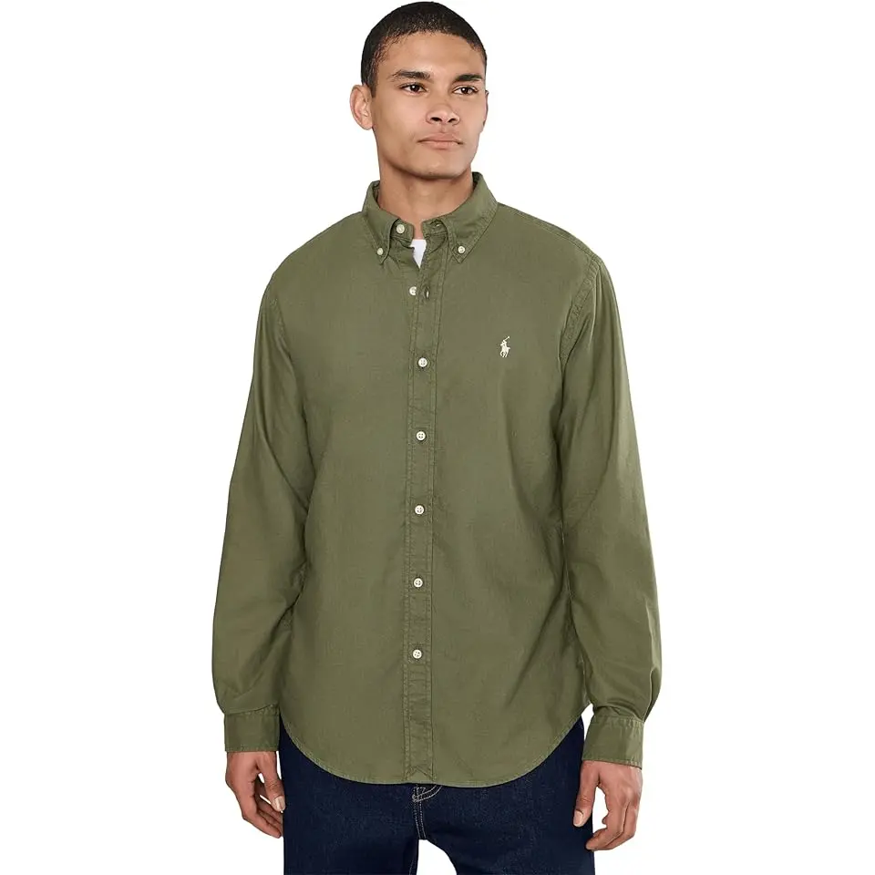 Classic Fit Garment-Dyed Oxford Shirt