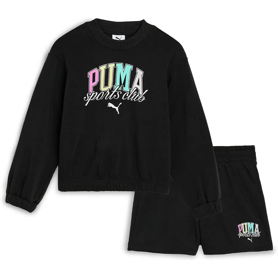 Crew Neck Pullover & Shorts Set (Big Kid)