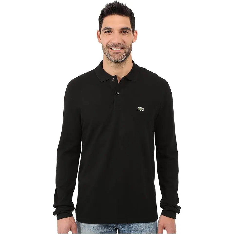 Long Sleeve Classic Pique Polo Shirt