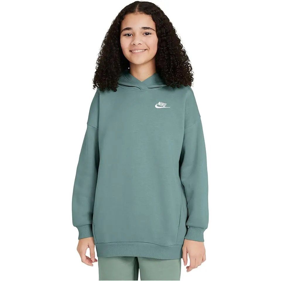 Sportswear Club Fleece Oversized Pullover Hoodie (Little Kid/Big Kid)