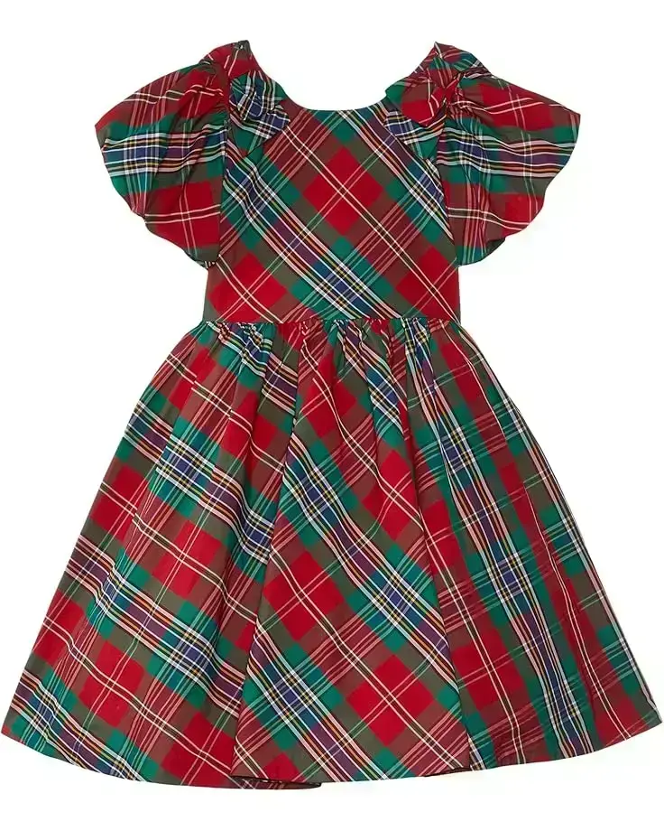 Janie and Jack Holiday Plaid Dress (Toddler/Little Kids/Big Kids)
