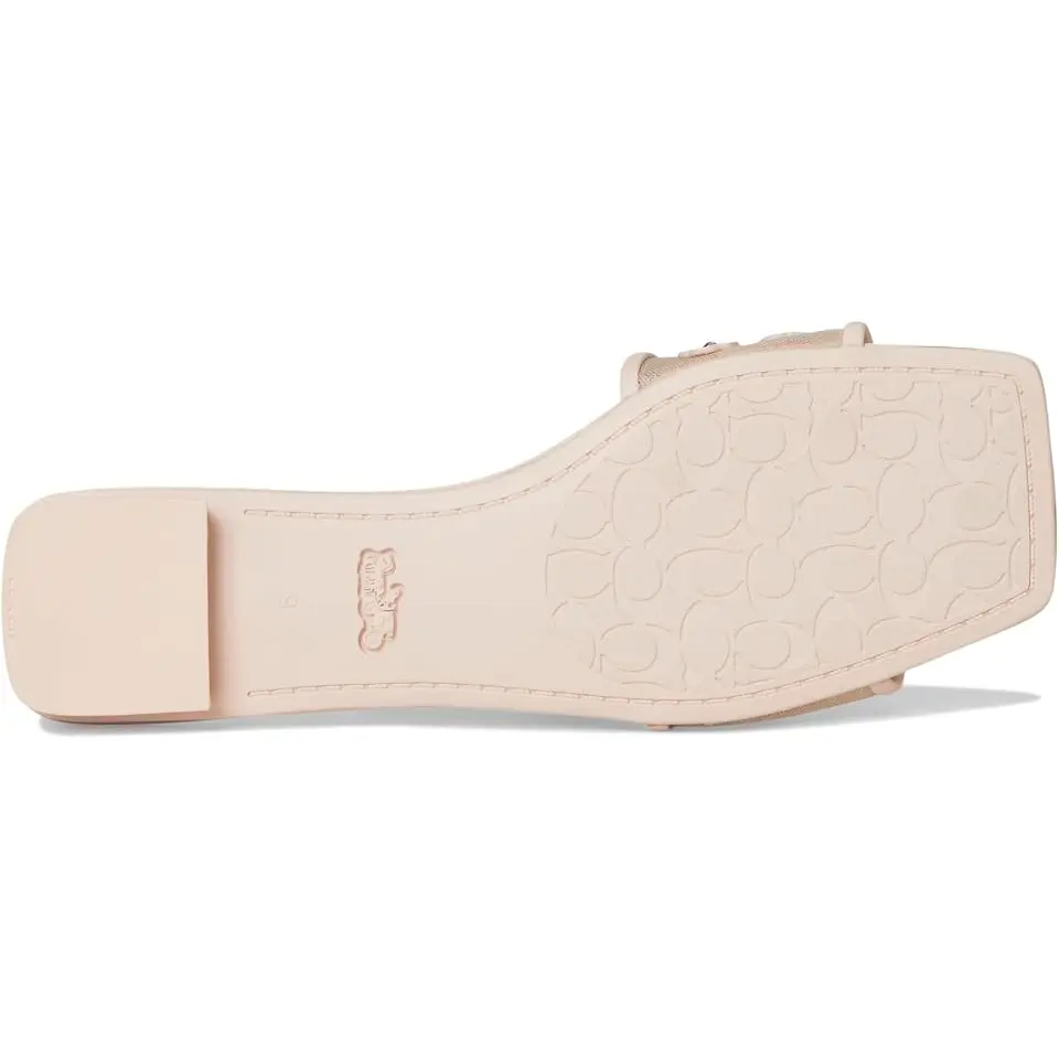 Flat Sandals With Tea Rose