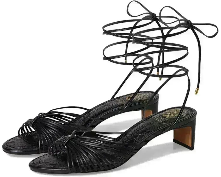 Women's Vince Camuto Lory Ankle Wrap Kitten Heel Sandals