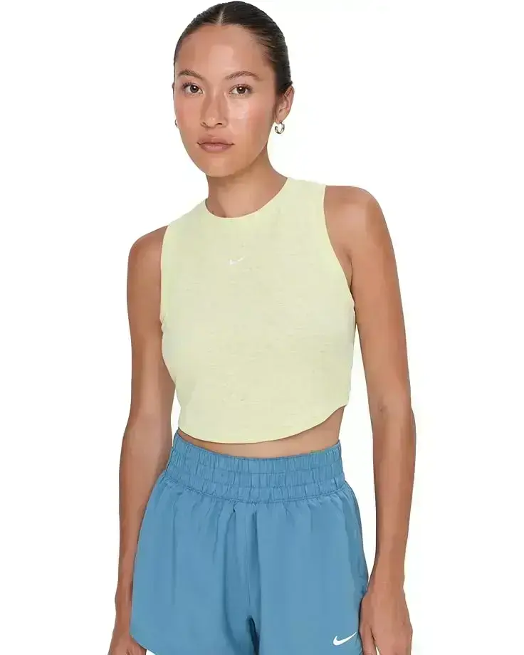 Women's Nike Sportswear Chill Knit Tight Cropped Mini-Rib Tank Top