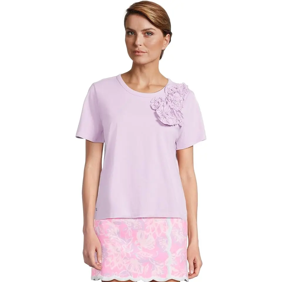 Clairmont Rosette Knit Top