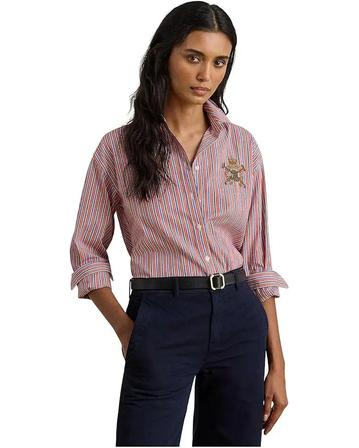 Relaxed Fit Striped Broadcloth Shirt