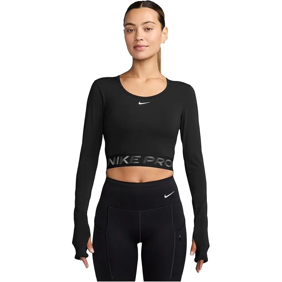 Pro Dri-FIT Cropped Long-Sleeve Top