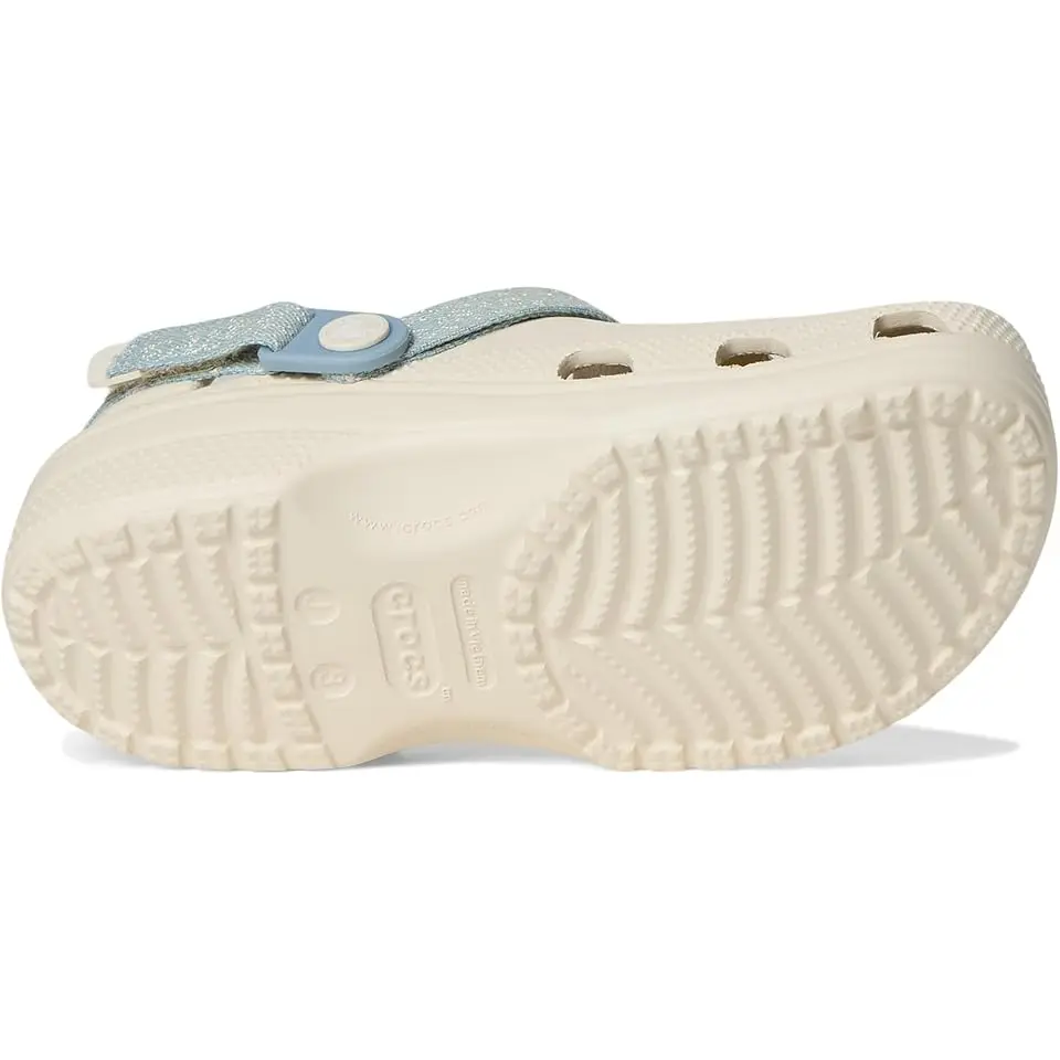 Classic Denim Floral Backstrap Clogs (Little Kid/Big Kid)