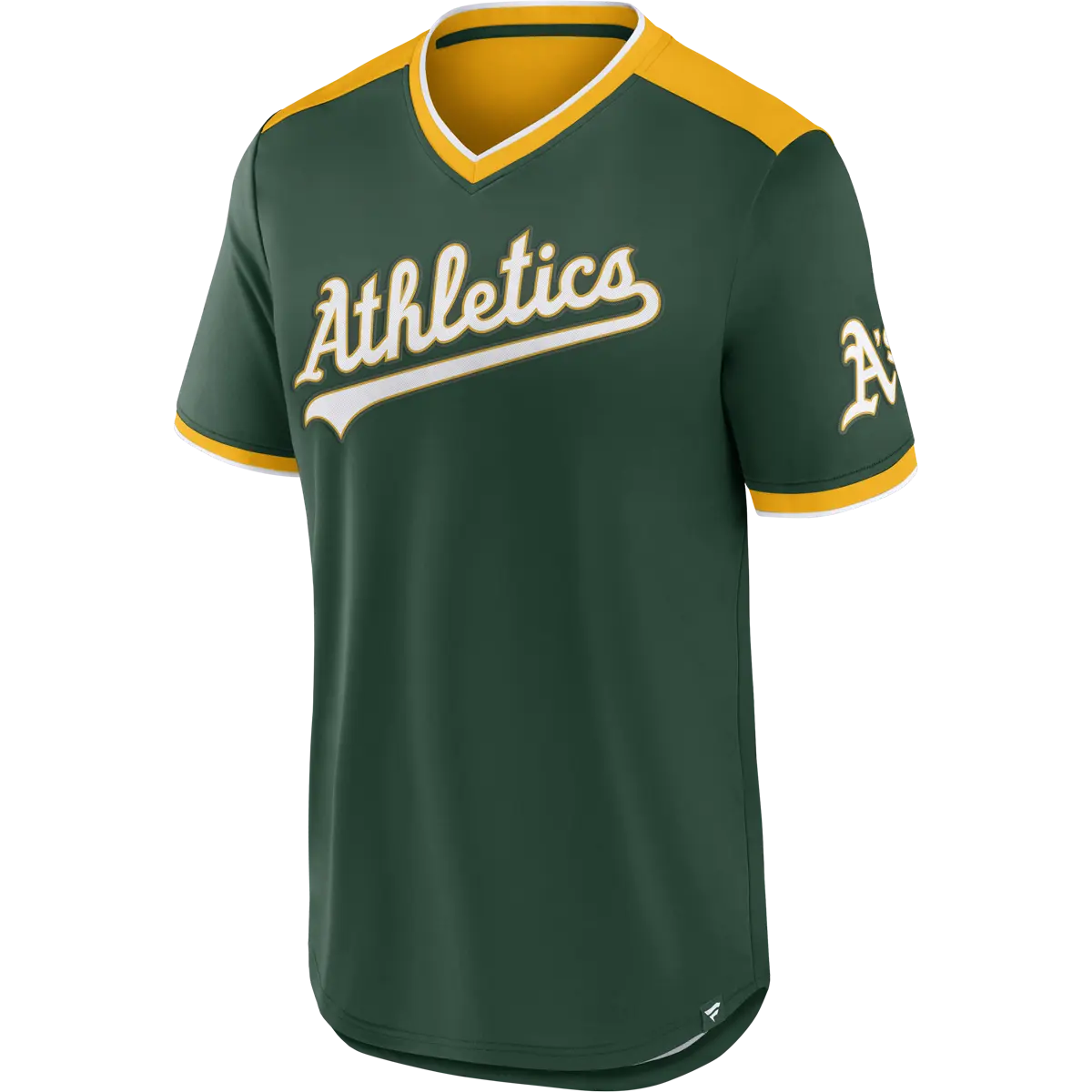 Men's A's Fundamentals Poly Walk Off Short Sleeve