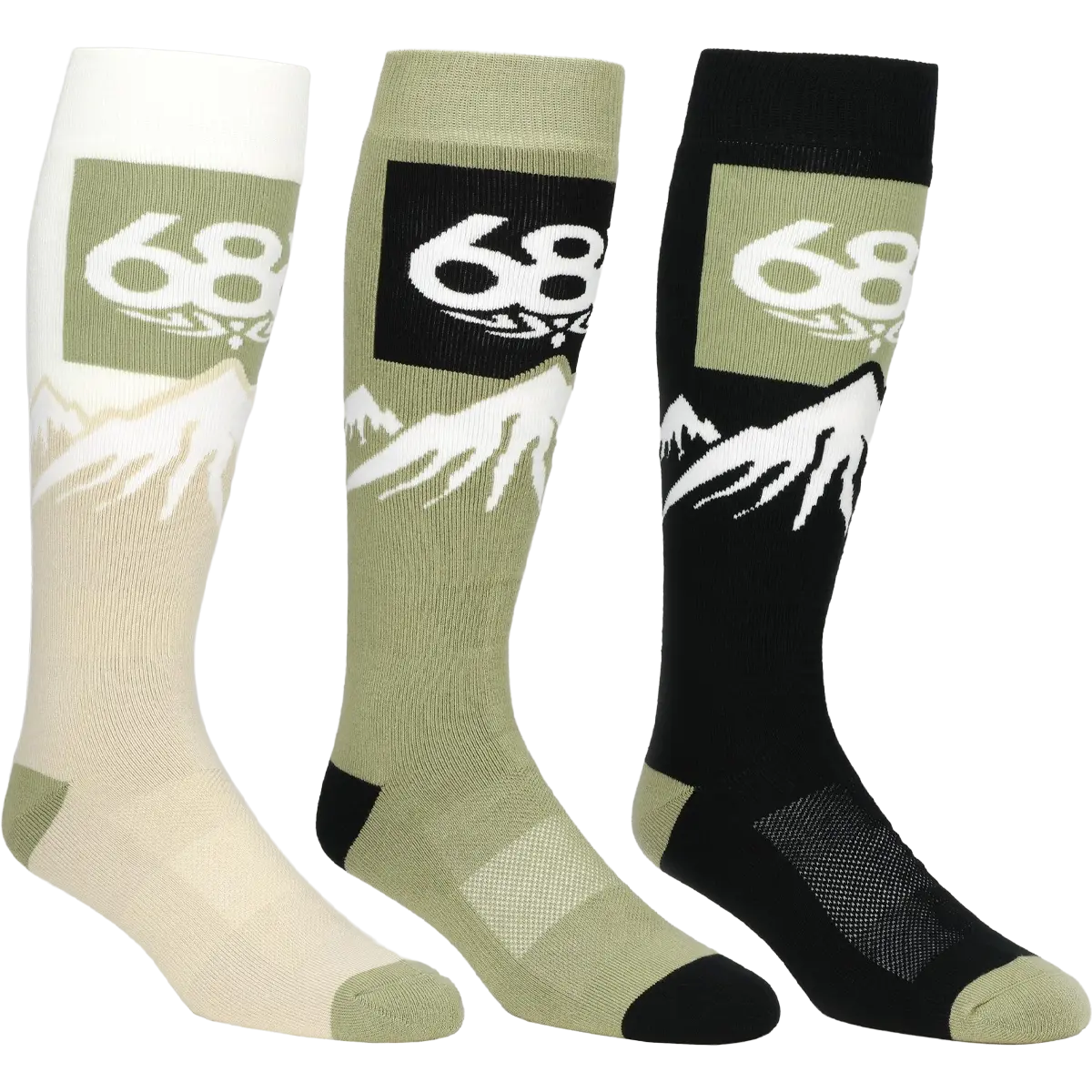 Snow Caps Sock (3pk)