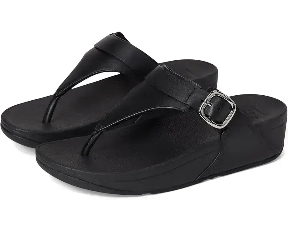 Women's FitFlop Lulu Adjustable Leather Toe Post Sandals
