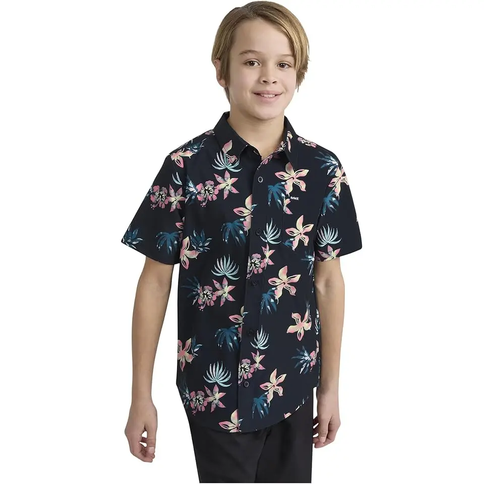 Printed Button-Down Shirt (Big Kid)
