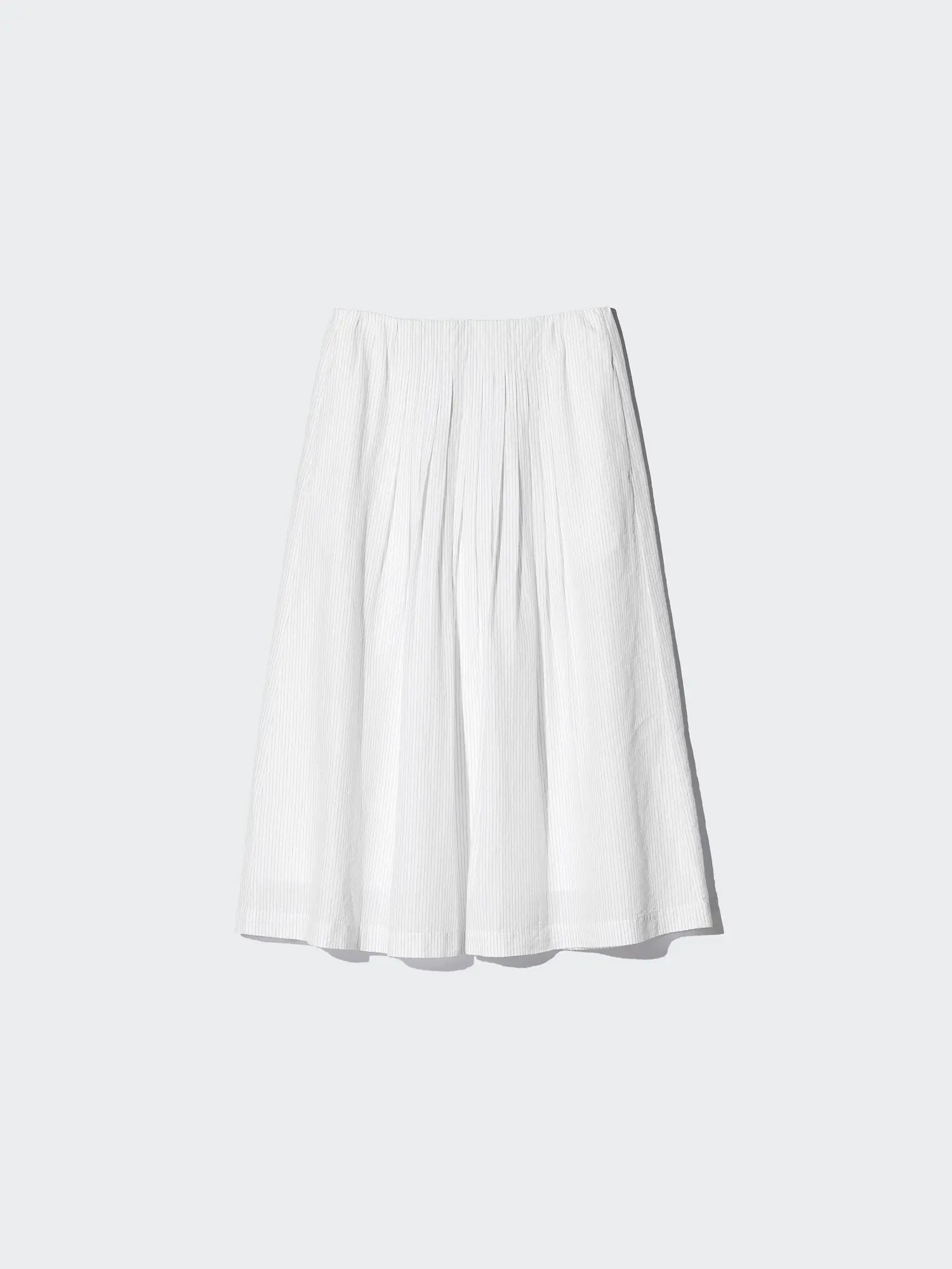 Women's Linen Blend Tuck Long Skirt