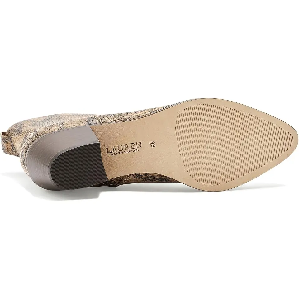 Harpher Python-Embossed Leather Booties