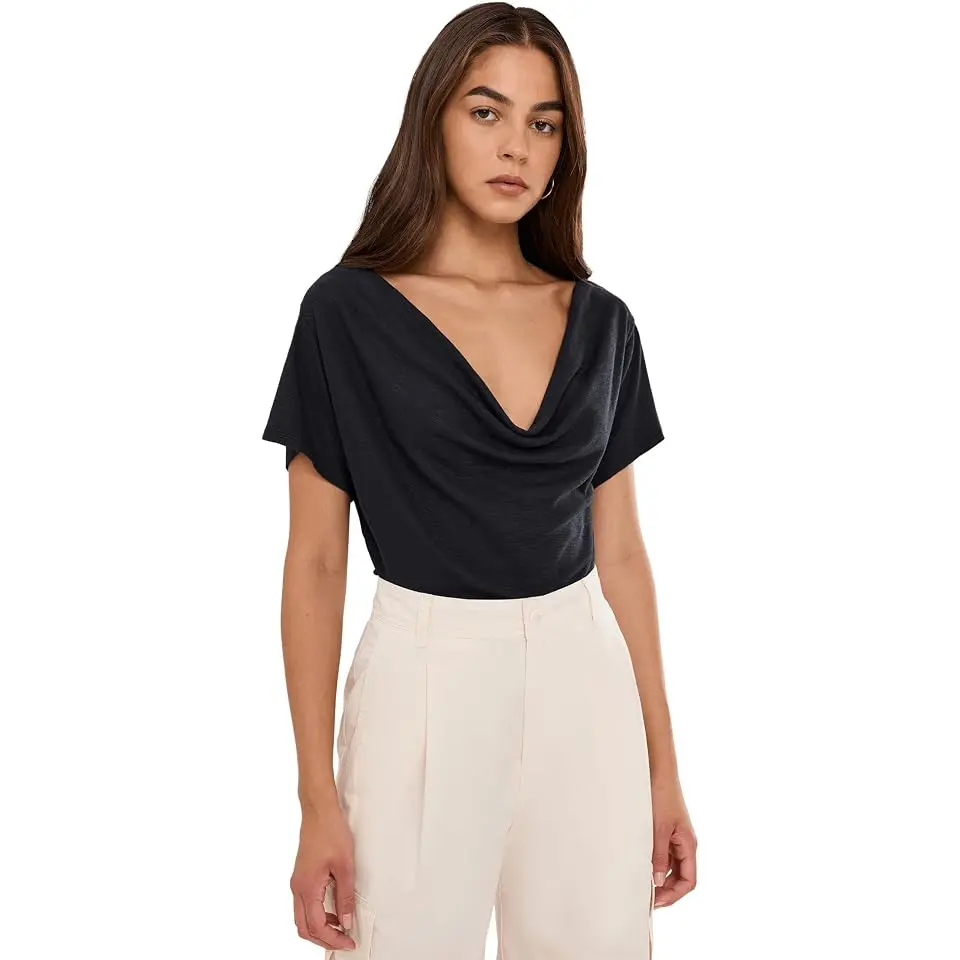 We The Free Waterfall Cowl Neck Top