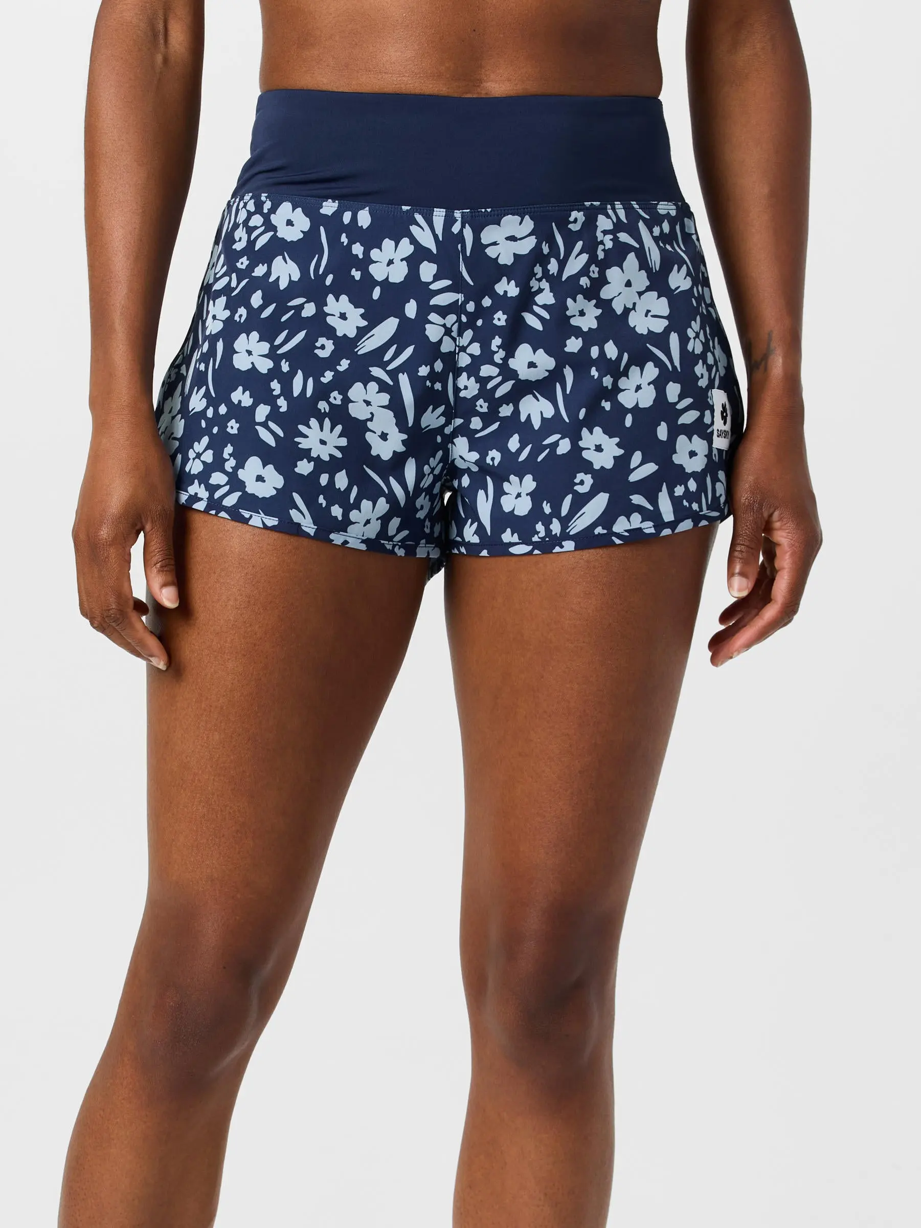 Saysky Women's Flower Print Pace 3" Shorts