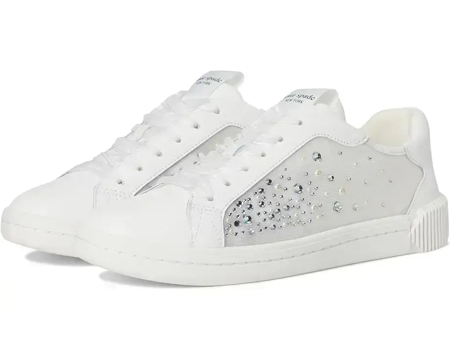 Women's Kate Spade New York Tori Crystals Lace Up Sneakers