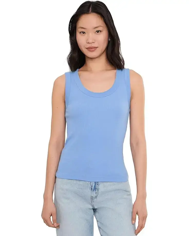 Women's NIC+ZOE Petite Perfect Knit Rib Scoop Tank