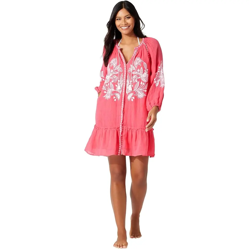 Linen Gauze Tunic Dress