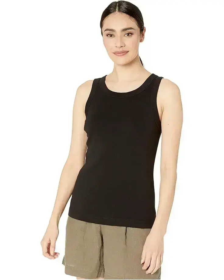 Women's Michael Stars Paloma 1x1 Cotton Wide Binding Tank Top