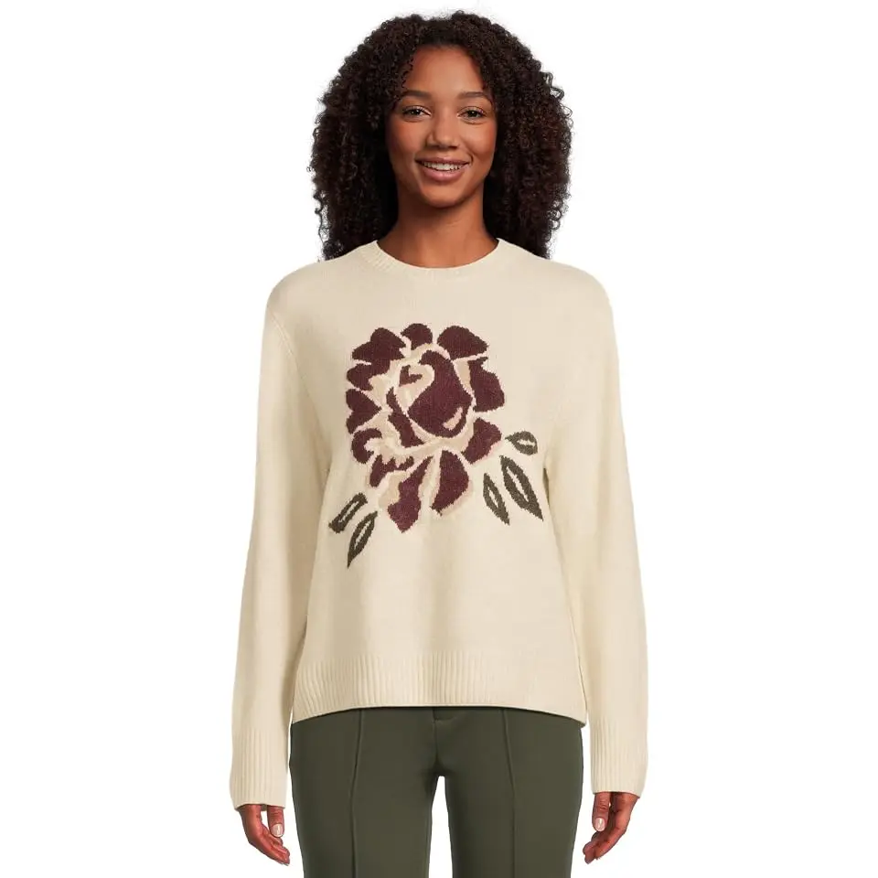 Rose Crew Neck Pullover