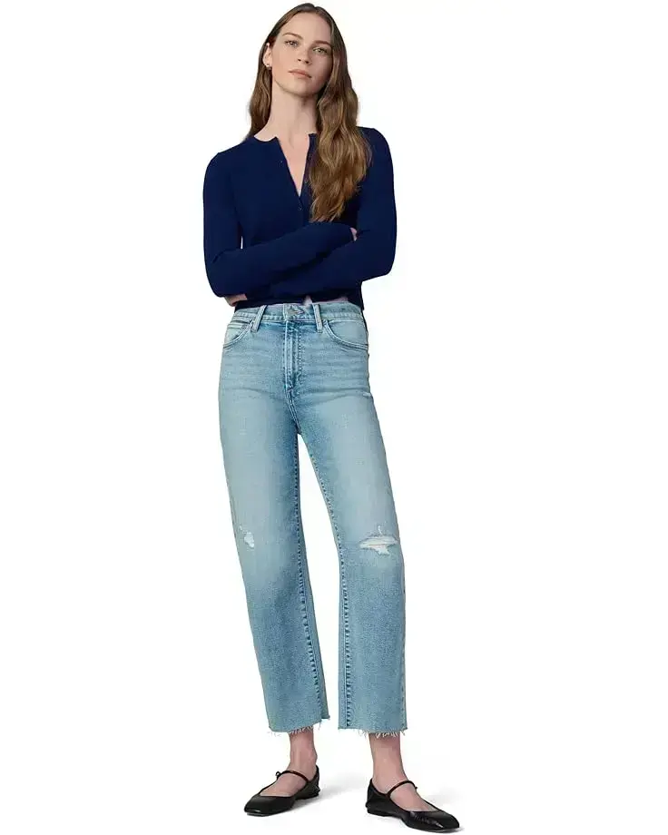 Women's Joe's Jeans The Blake Cropped Wide Leg With Cut Hem