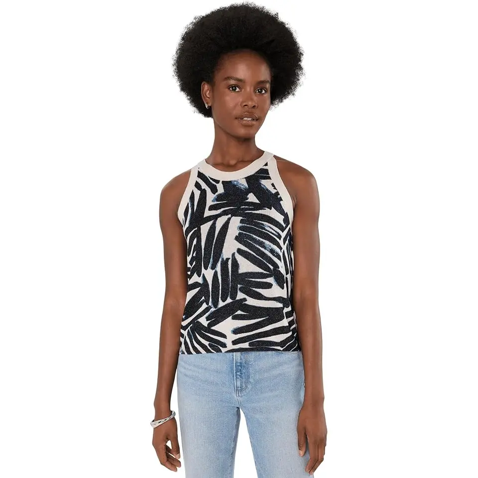 Painted Palms Sweater Tank