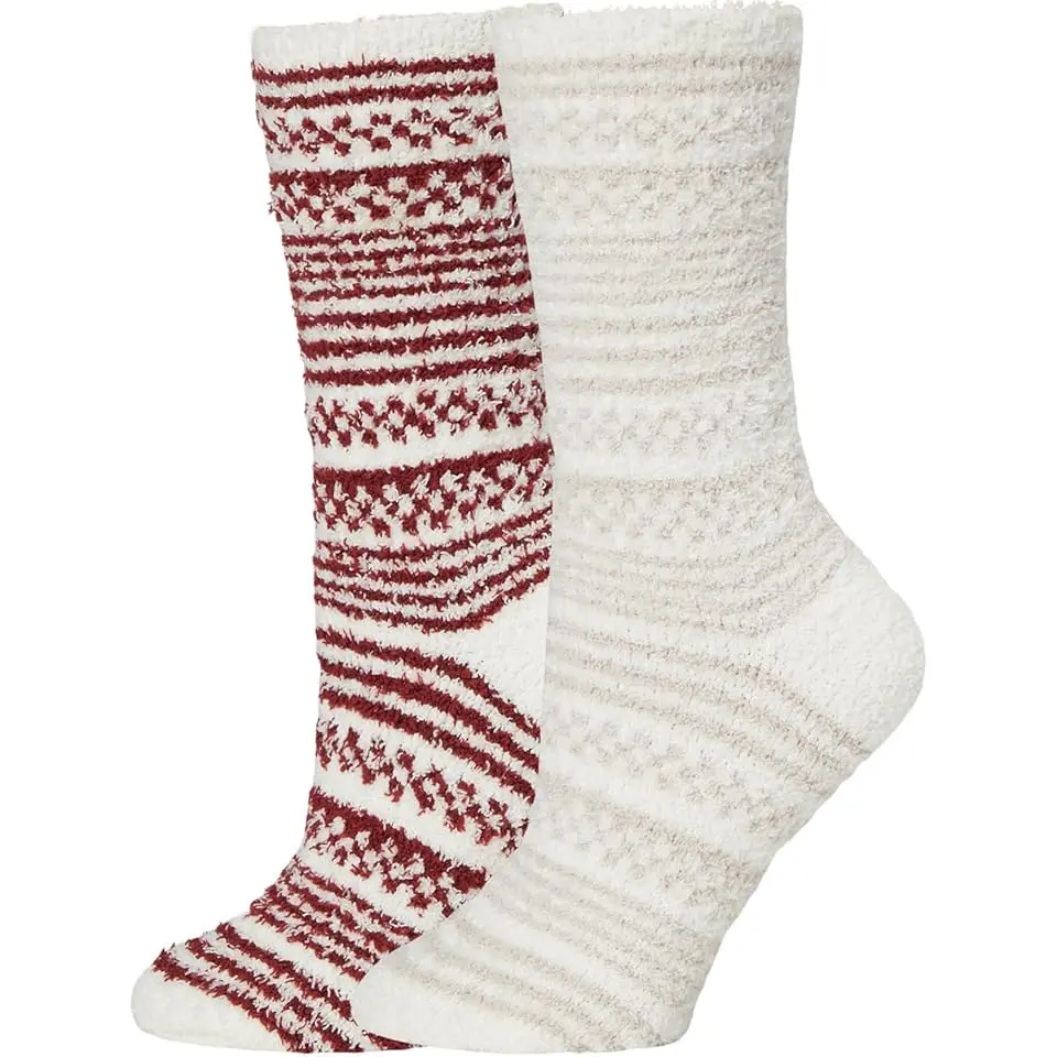 Cozychic ® Checkered Stripe Sock Set