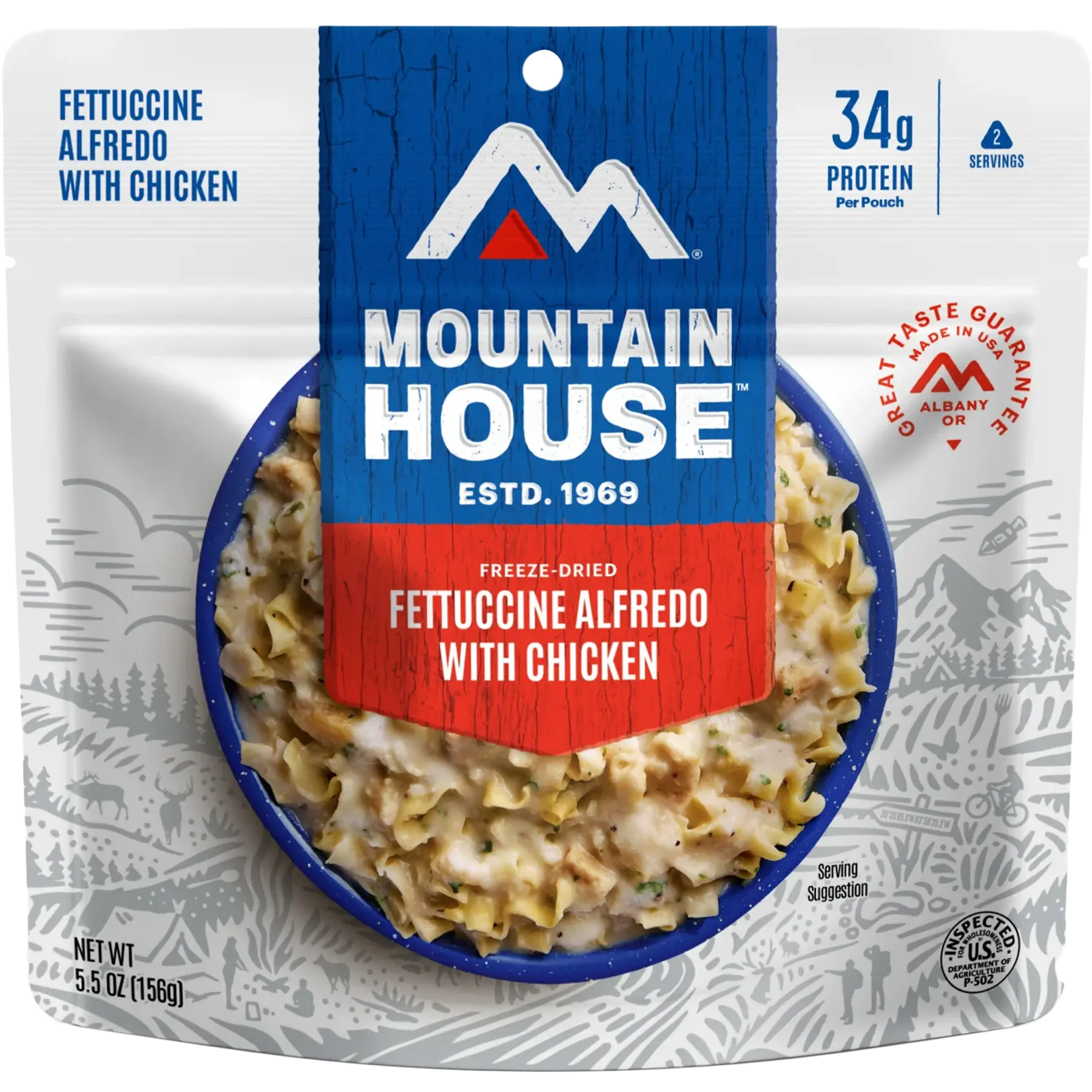 Fettuccine Alfredo with Chicken (2 Servings)