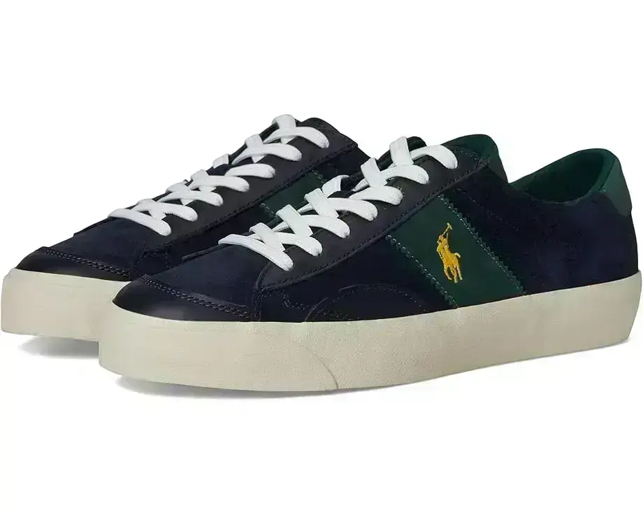 Men's Polo Ralph Lauren Suede Leather-Sayer Sport-Sneakers-Low Top Lace