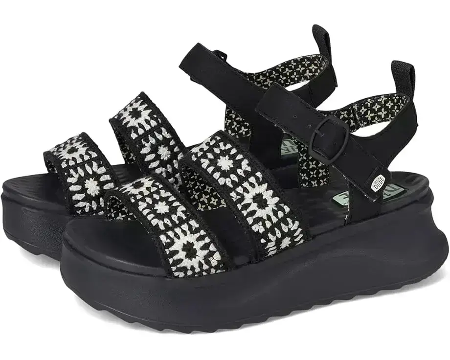 Women's Hey Dude Delray Buckle Cottage Crochet