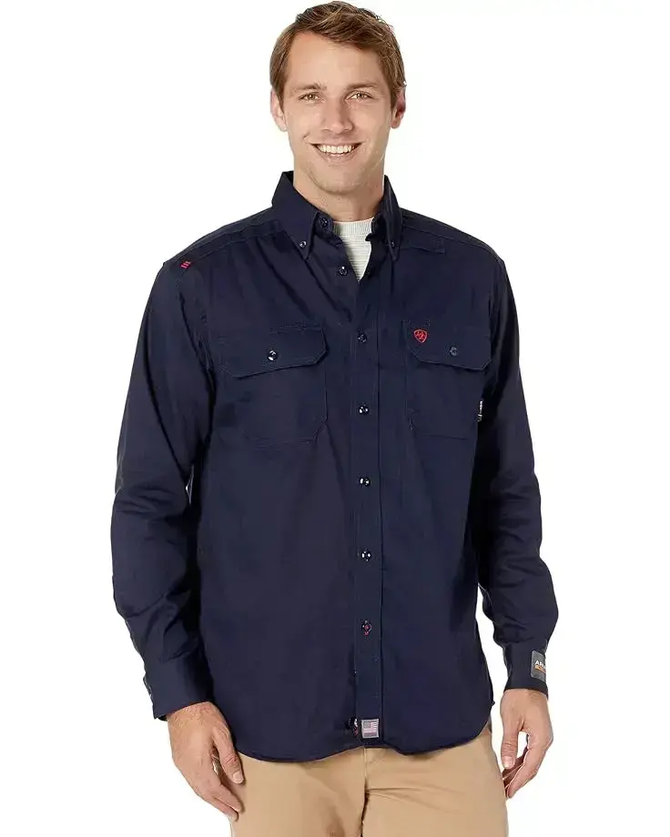 Men's Ariat FR Solid Long Sleeve Work Shirt