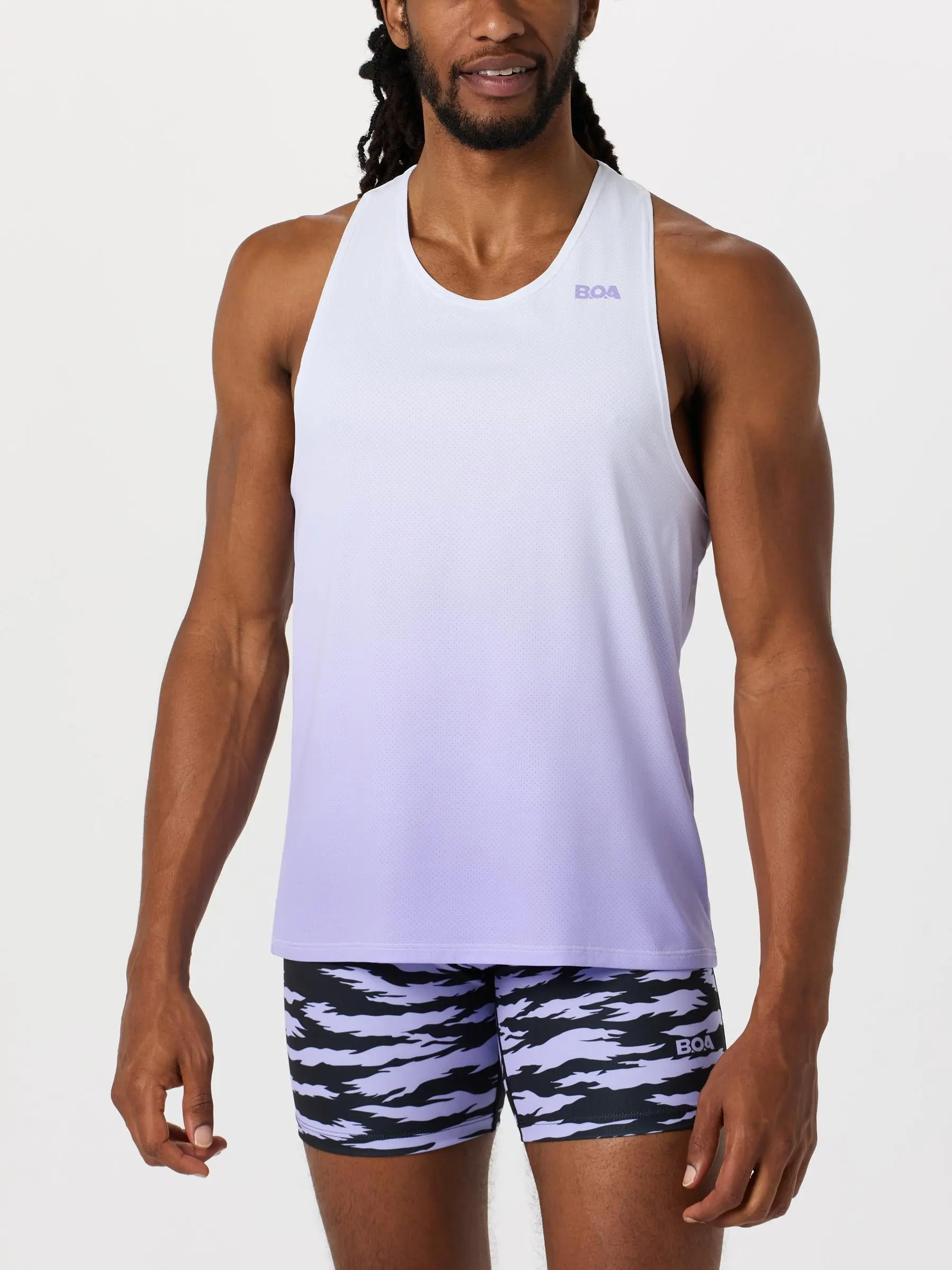 BOA Men's Vapor Lite Singlet Purple Fade