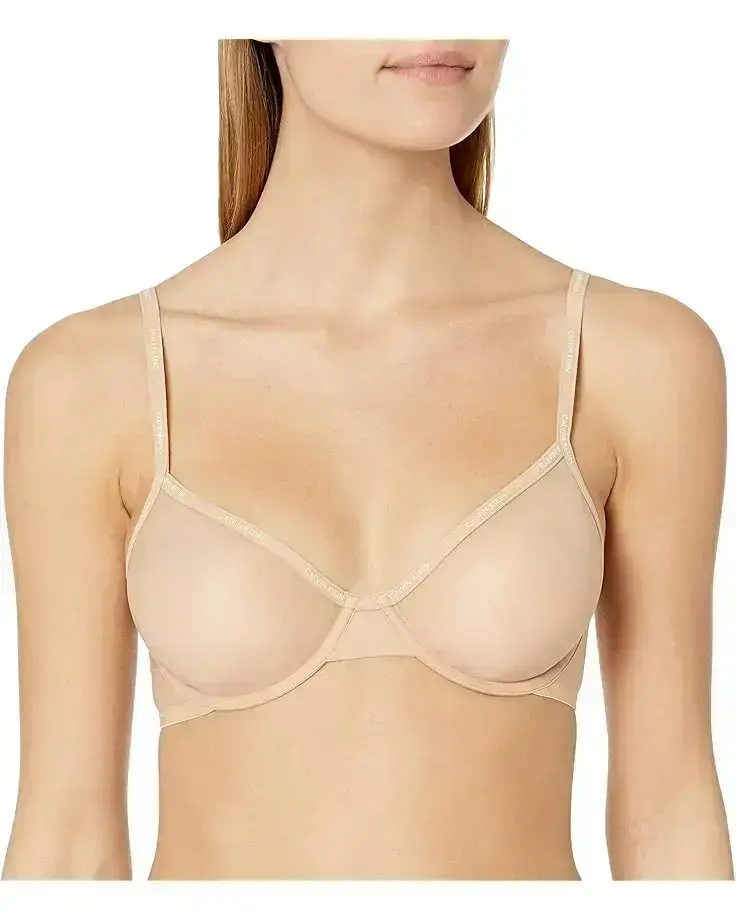 Women's Calvin Klein Sheer Marquisette Unlined Demi Bra