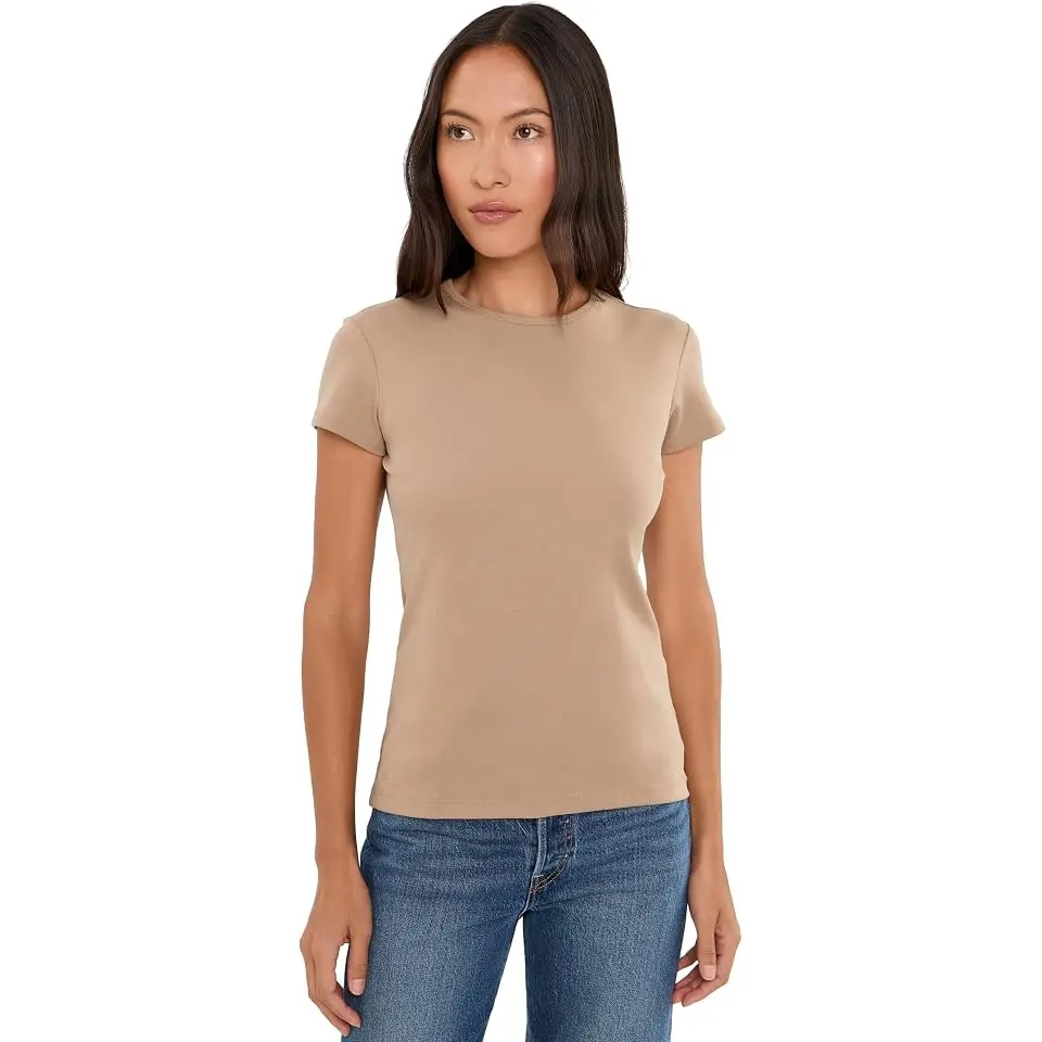 Petite Stretch Cotton Tee