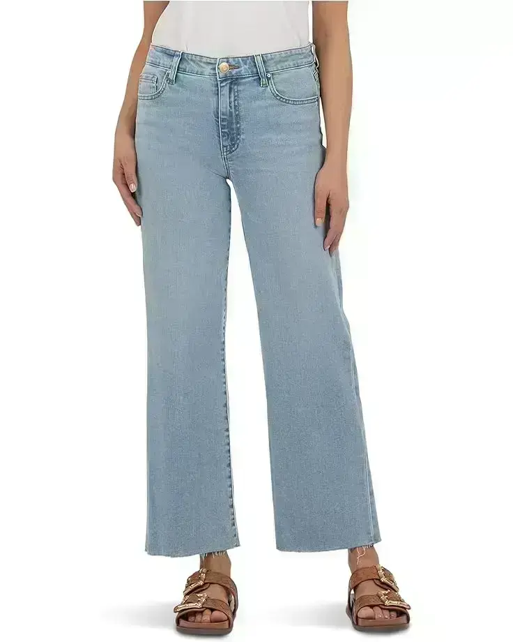 Charlotte High Rise Culottes With Raw Hem