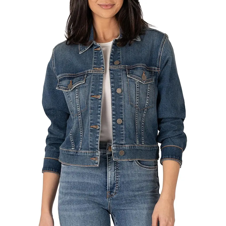Julia Crop Jacket w/ Drop Shoulder-Regular Waistband