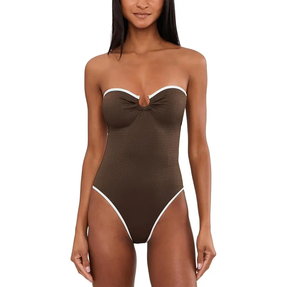 Beach Bound Ring Front Bandeau One-Piece