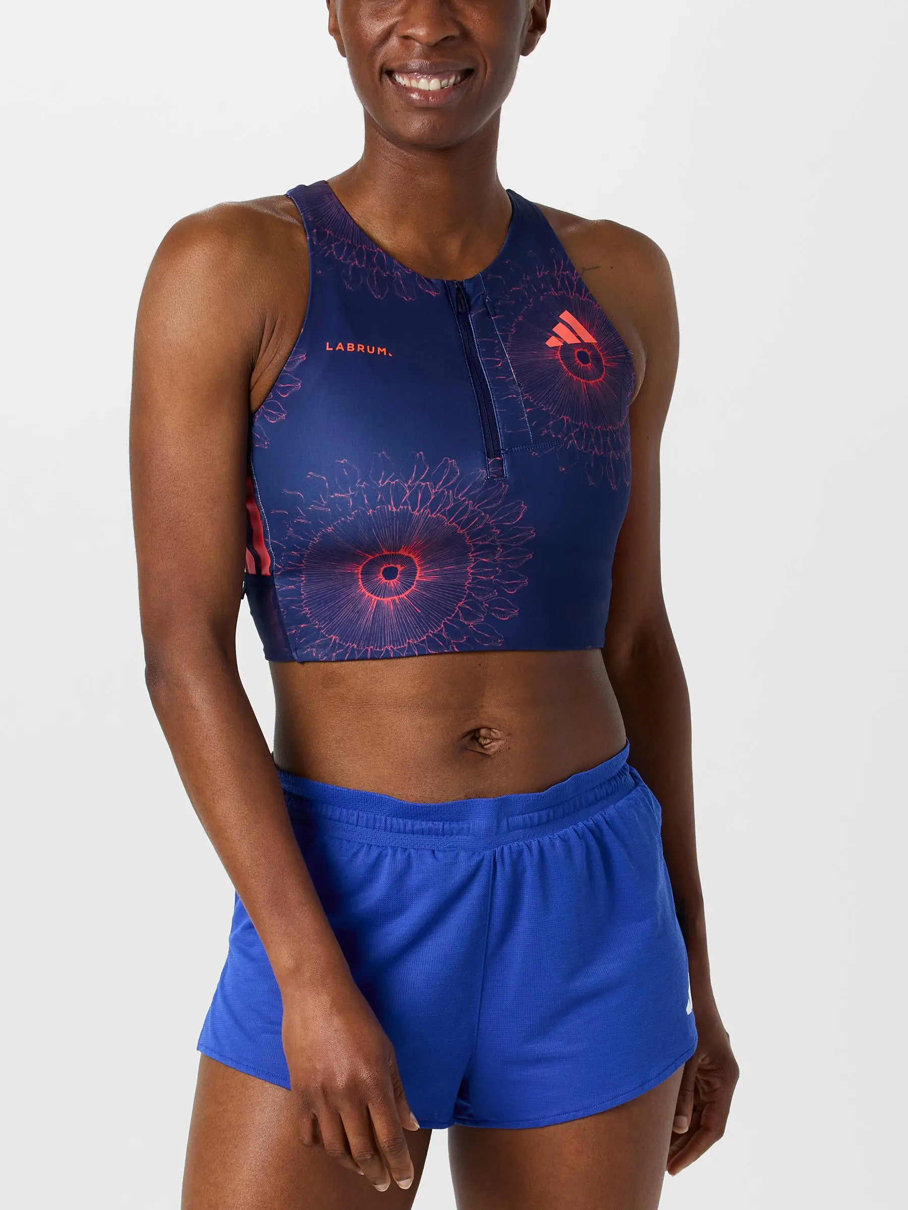 adidas Women's Adizero Labrum Pocket Crop Top