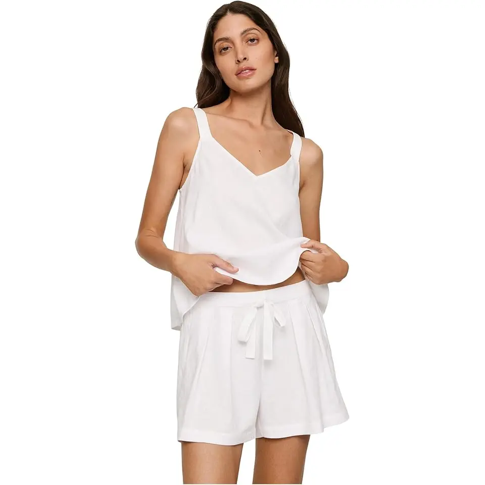 Linen Blend Relaxed Shorts