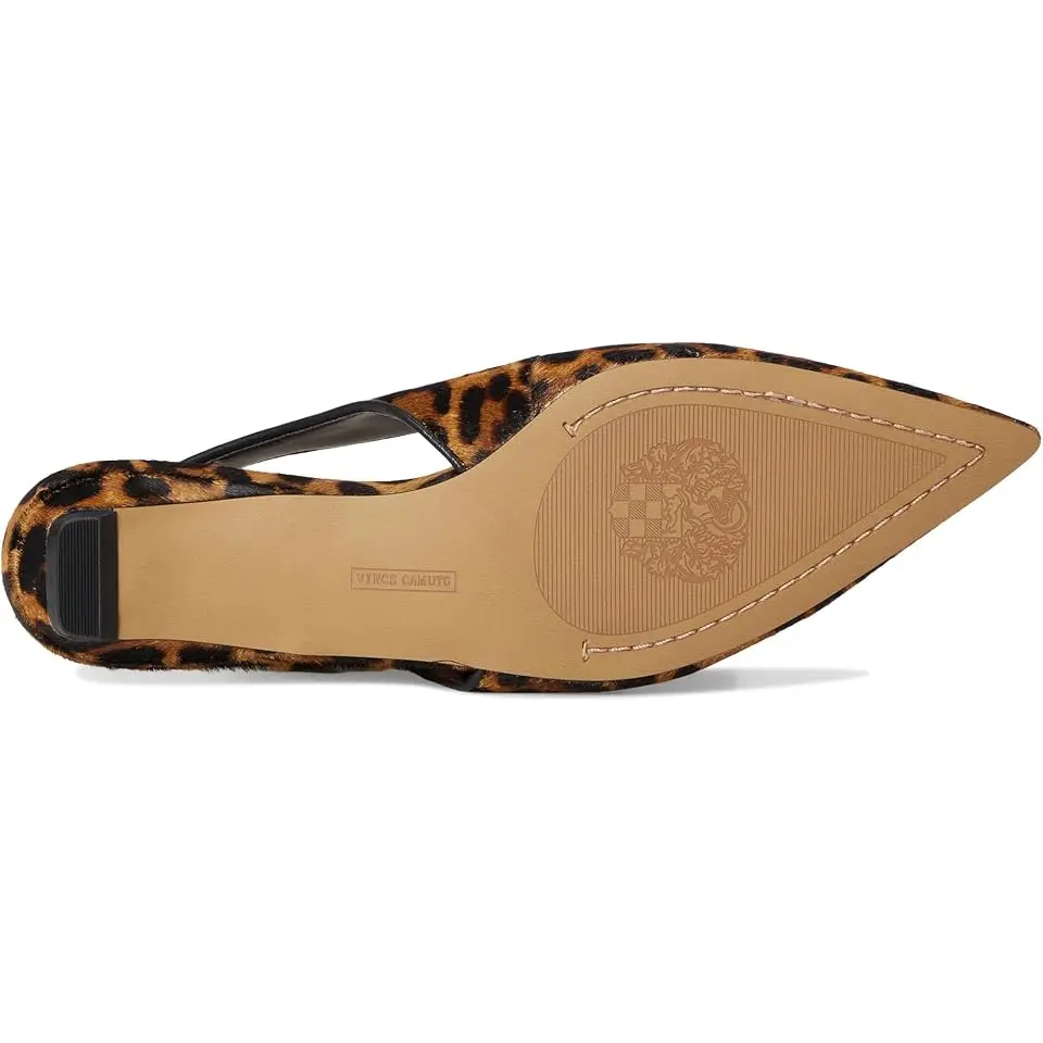 Valther Kitten Heel Slingback Flat Mule