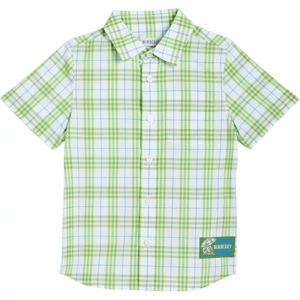 Owen Check Button Top (Little Kid/Big Kid)