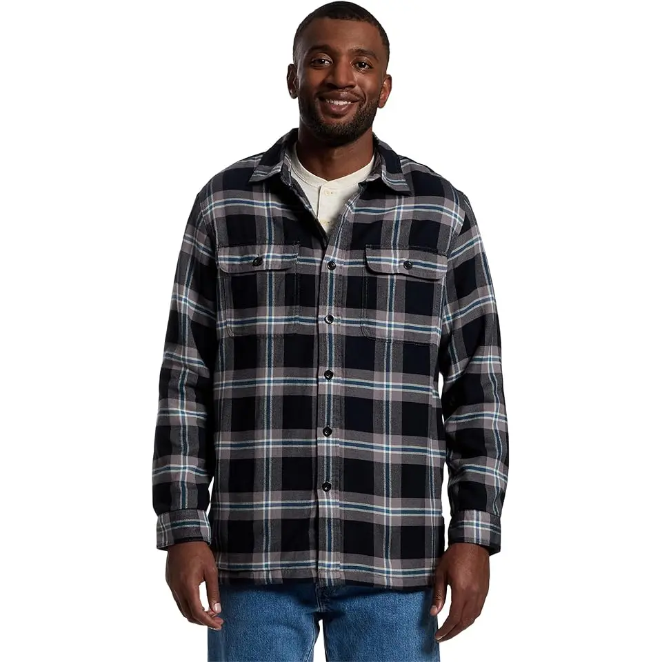 Fleece-Lined Flannel Shirt Traditional Fit