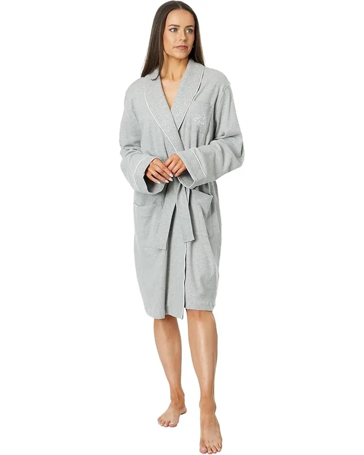 Essentials Quilted Collar and Cuff Robe