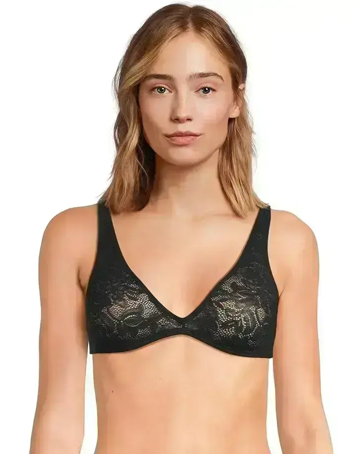 Women's Eberjey Soft Stretch Recycled Lace Plung Bralette
