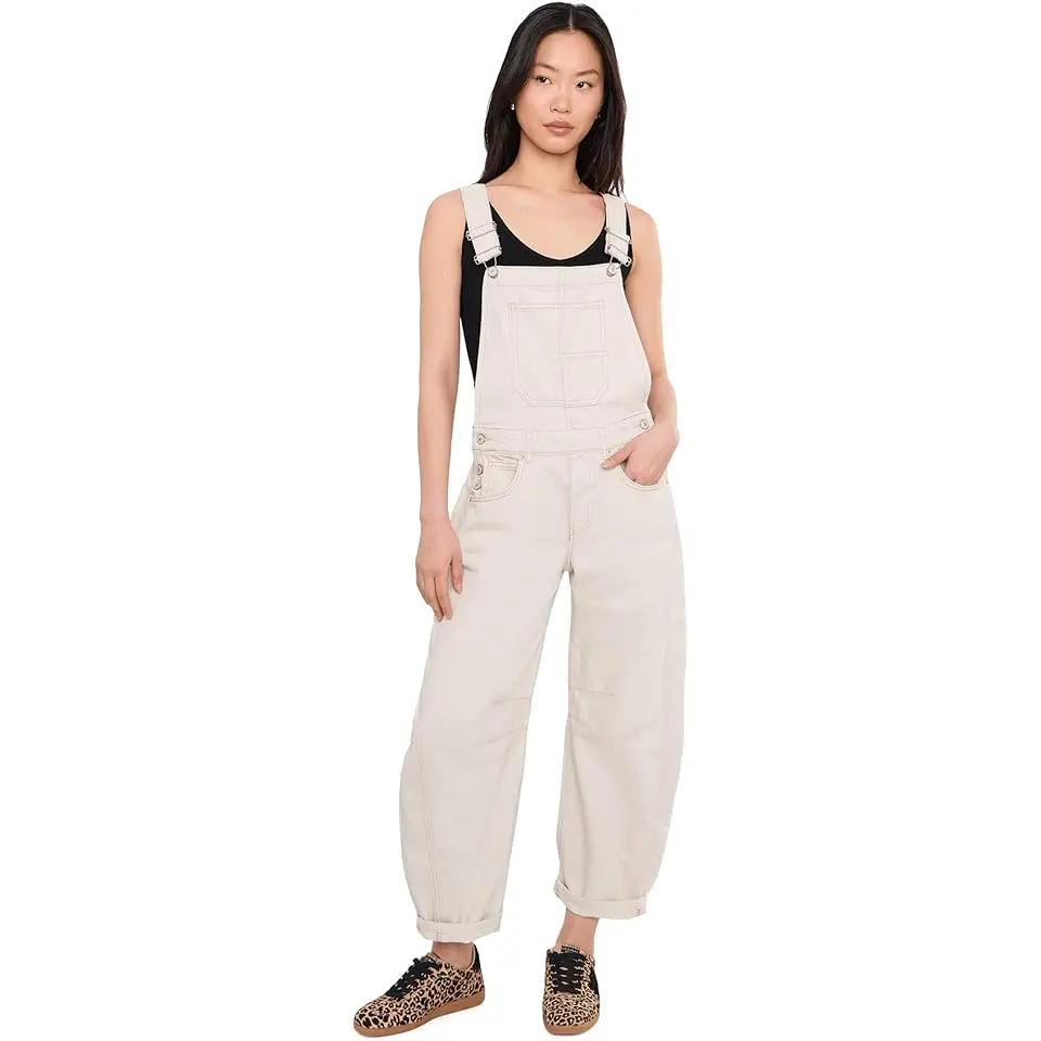 We The Free Good Luck Barrel Overalls
