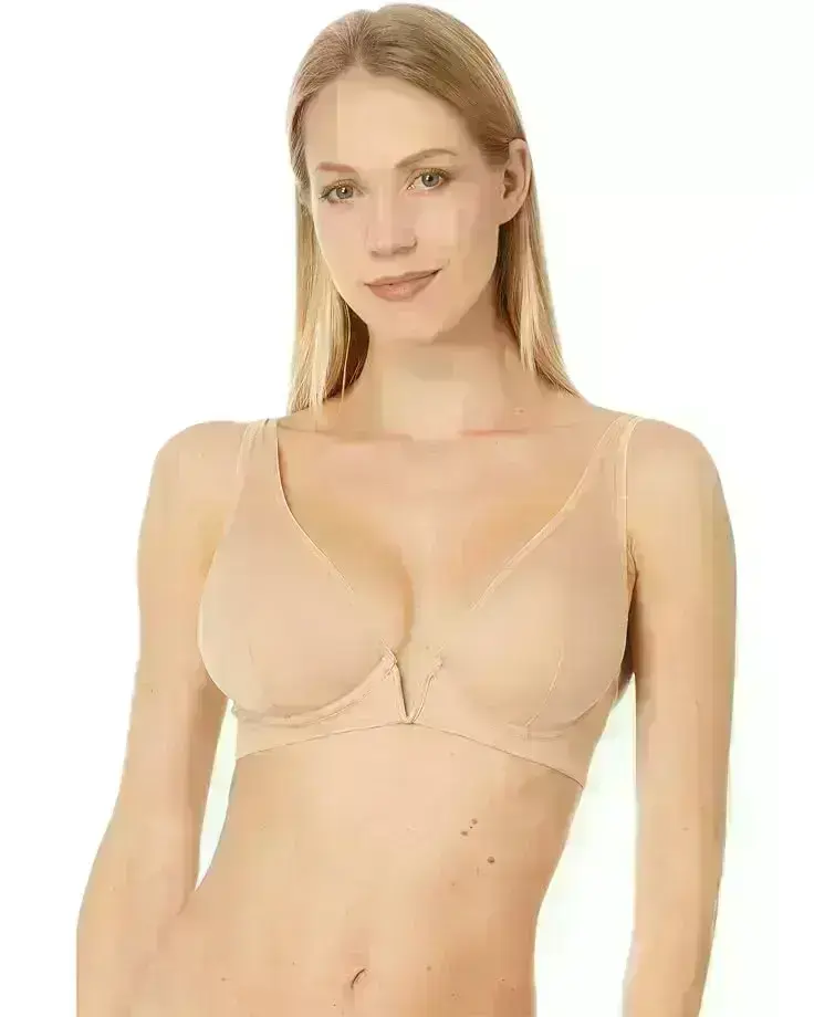 Women's Commando Chic Mesh Plunge Bra