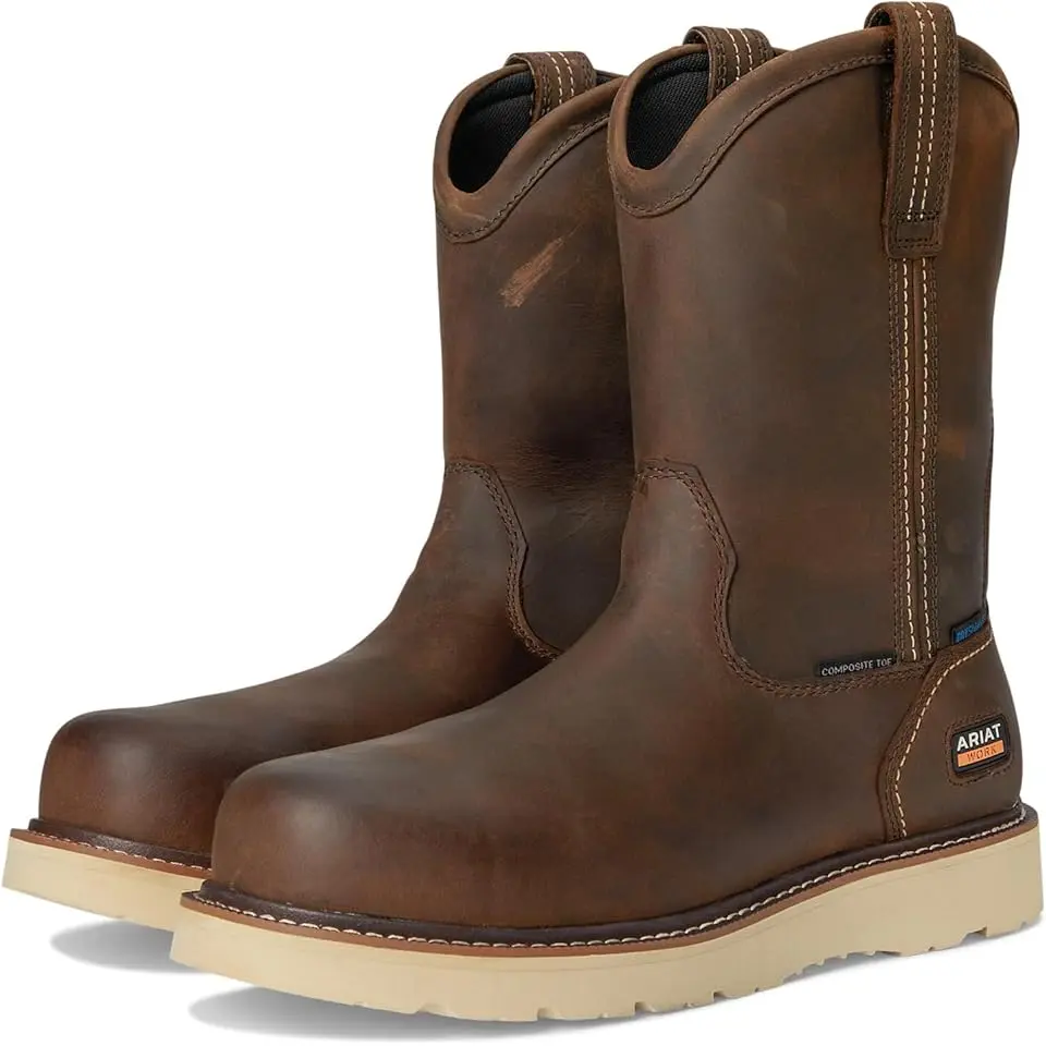 Rebar Wedge Pull-On Waterproof Composite Toe Work Boots