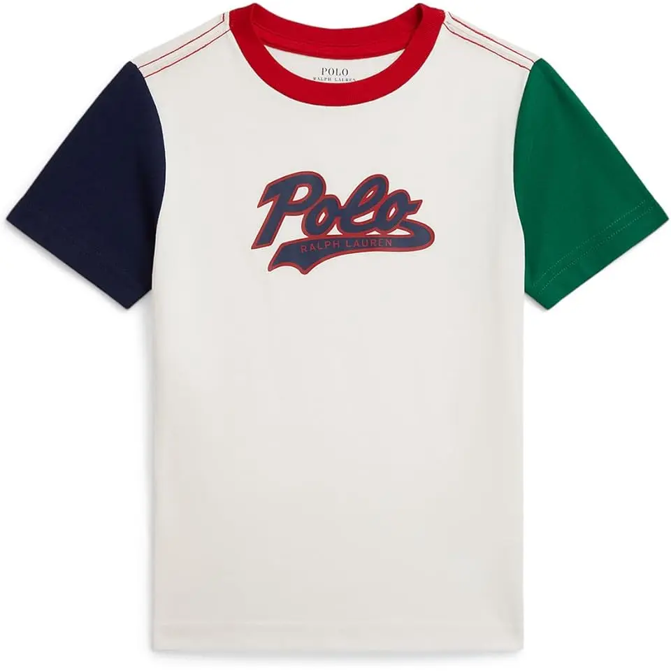 Logo Color-Blocked Cotton Tee (Toddler/Little Kid)